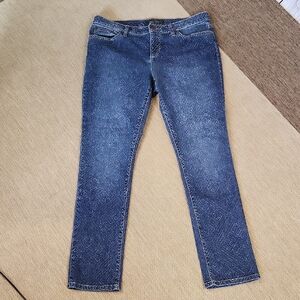 Lauren Ralph Lauren Mosaic Printed Lightweight Jeans 10